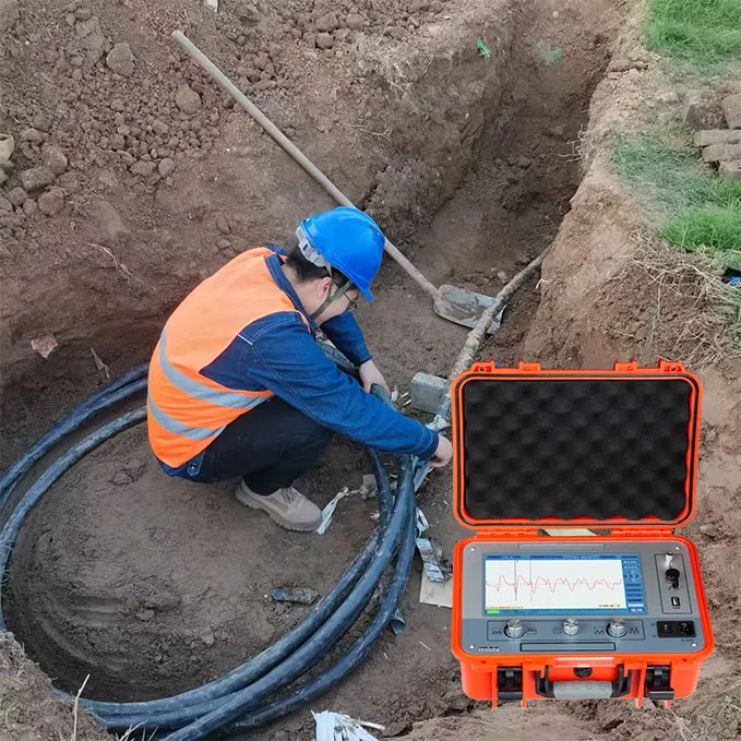 Immediatamente rileva la distanza di errore del tester del cavo sotterraneo 3