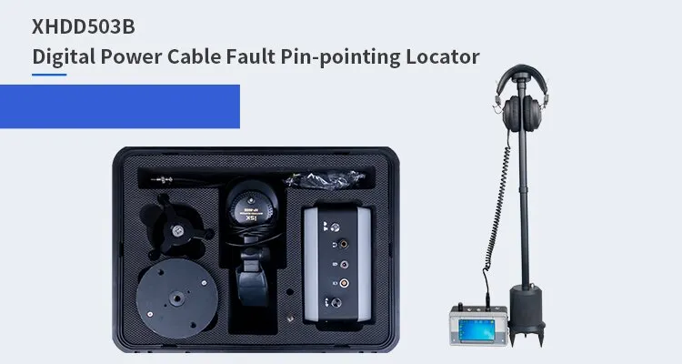 Localizzatore di guasti cavi sotterranei con puntamento acustico-magnetico e sincronizzazione 1