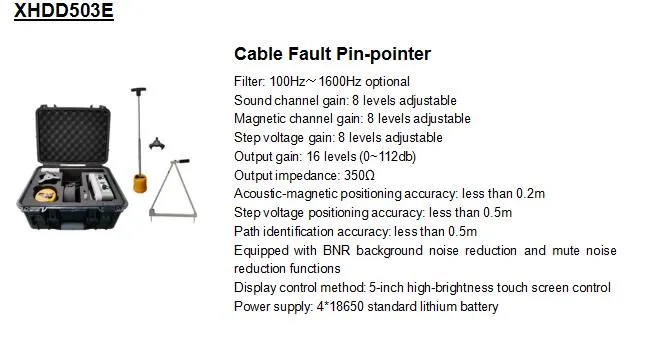 Xhdd503e Digital Underground Cable Fault Pinpointer per la localizzazione del cavo ad alta e bassa tensione 0