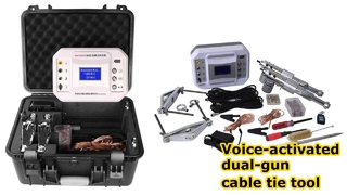 Strumento per fascette per cavi a doppia pistola ad attivazione vocale XHZS506YS